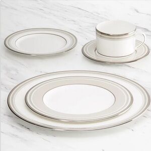 NIB Kate Spade x Lenox 5-Piece Bone China Palmetto Bay Dinnerware Set